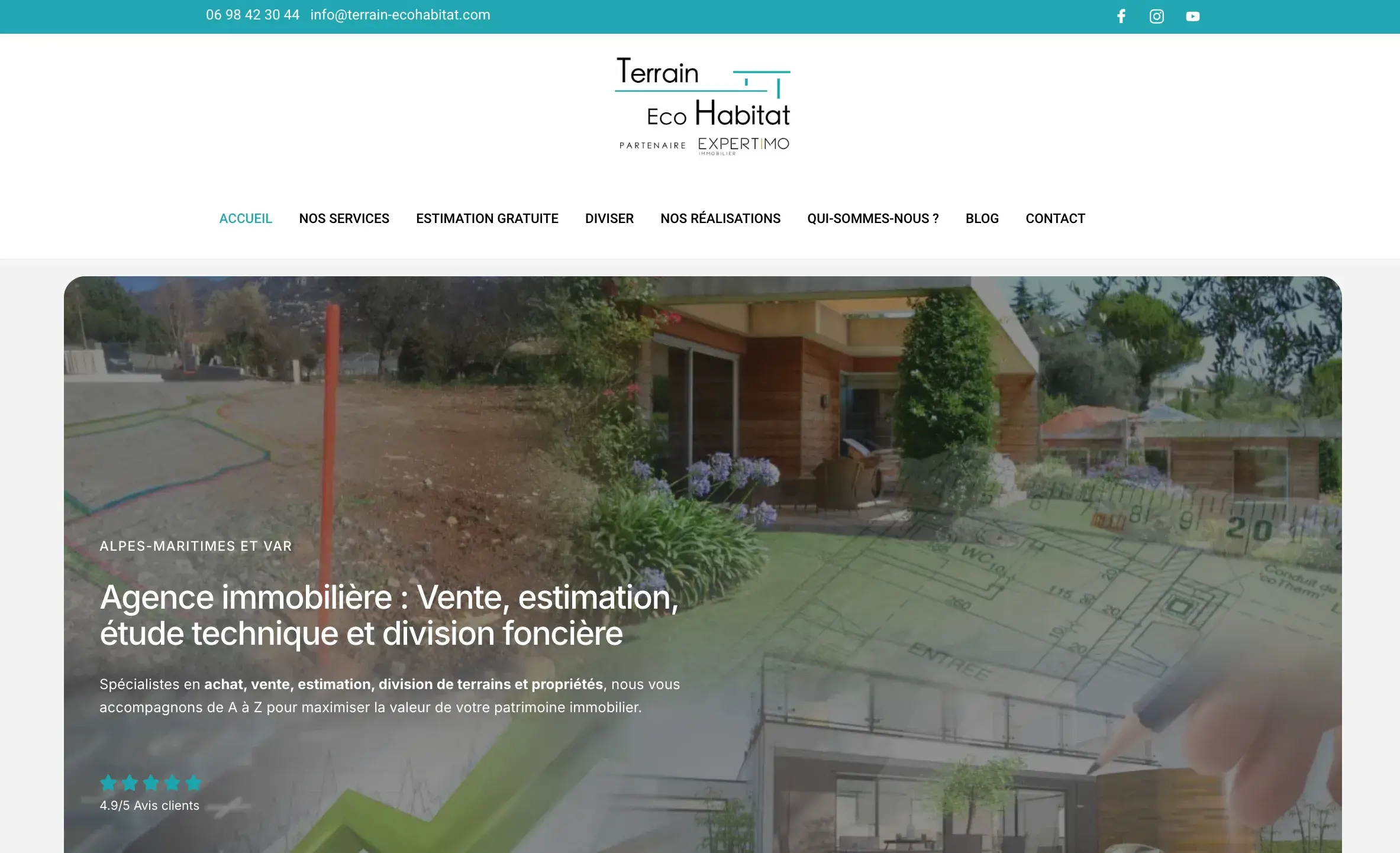 Aperçu du projet Terrain Eco Habitat à Grasse