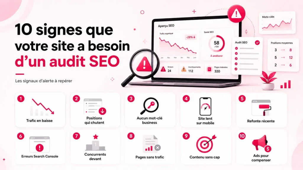 10 signes que votre site a besoin d'un audit SEO