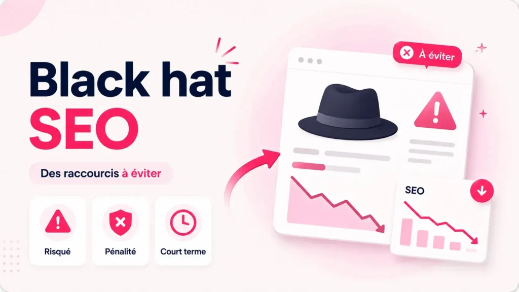 Black hat SEO : tour d&rsquo;horizon des techniques à fuir (et de leurs vraies conséquences)