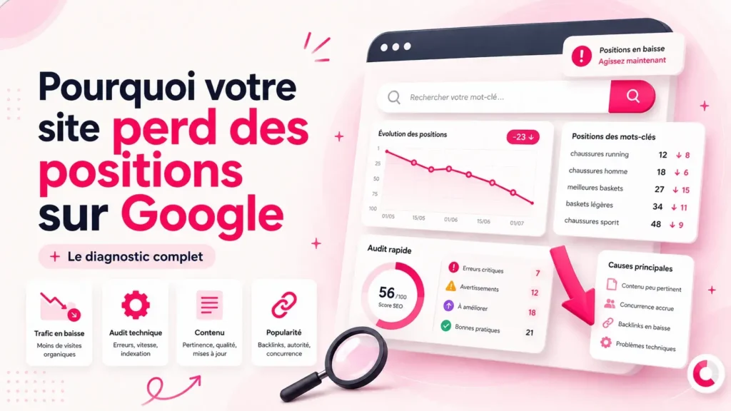 Pourquoi votre site perd des positions sur Google : le diagnostic complet