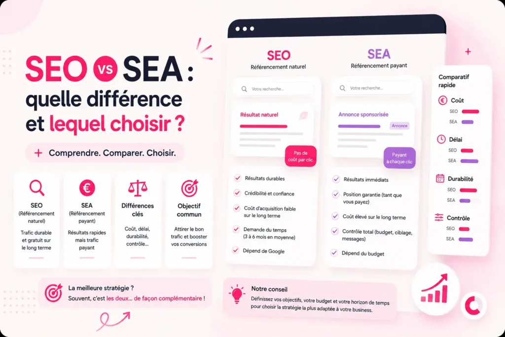 SEO vs SEA : la vraie comparaison, sans langue de bois