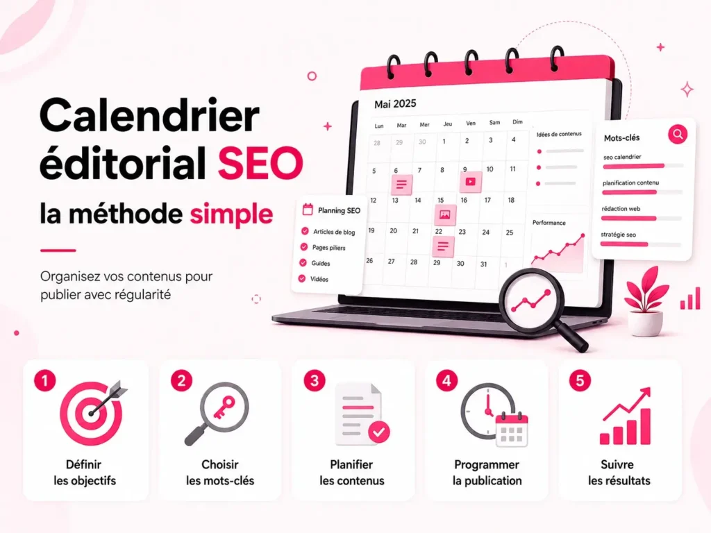 Calendrier éditorial SEO : méthode pas à pas