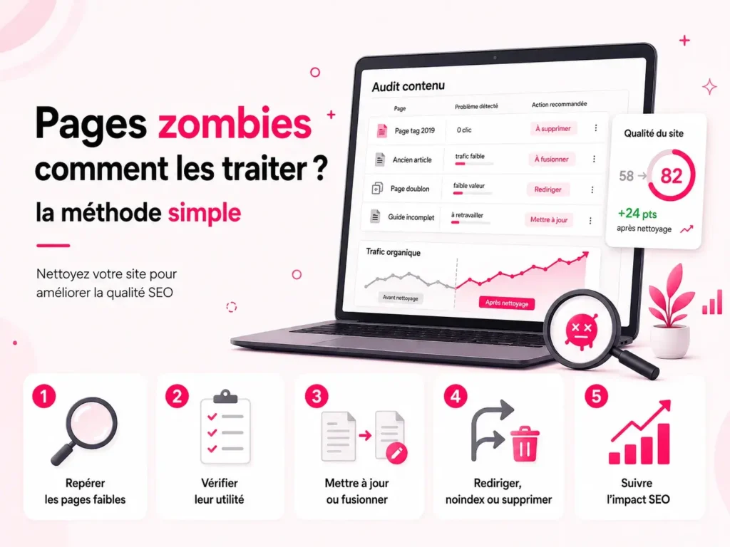 Pages zombies SEO : comment les repérer et les traiter ?